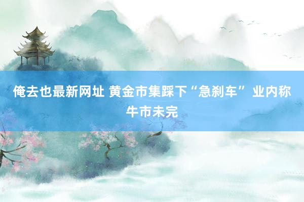 俺去也最新网址 黄金市集踩下“急刹车” 业内称牛市未完