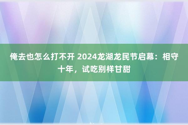 俺去也怎么打不开 2024龙湖龙民节启幕：相守十年，试吃别样甘甜