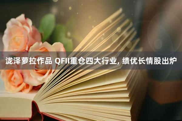 泷泽萝拉作品 QFII重仓四大行业， 绩优长情股出炉